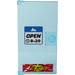 LEGO Door 1 x 4 x 6 with Stud Handle with 'OPEN 8-20' and 'X TREME' Sticker (60616)