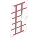 LEGO Door 1 x 4 x 6 with Stud Handle with Red Wooden Frame (60616 / 100180)