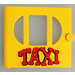 LEGO Deur 1 x 6 x 5 Fabuland met 3 Windows met &quot;TAXI&quot; Sticker