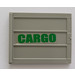 LEGO Puerta 6.5 x 5 Sliding con Vertical Lines con Verde &#039;CARGO&#039; Derecha Pegatina Tipo 2 (2874)