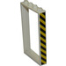 LEGO Door Frame 1 x 4 x 6 with Hazard Stripes (Right) Sticker (Single Sided) (60596)