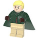 LEGO Draco Malfoy with Dark Green Slytherin Quidditch Uniform with Hood Minifigure