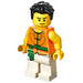 LEGO Dragon Boat Rower avec Brushed Cheveux Figurine