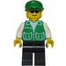 LEGO Dragon Fly Mechanic, Green Jacket Minifigure