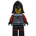 LEGO Dragon Knight with Neck Protector Helmet, Bushy Beard and 2 Sided Head (Frown/Angry Scowl) Minifigure