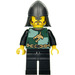 LEGO Dragon Knight with Stubble, Helmet with Neck Protector and Black Legs Minifigure