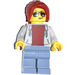 LEGO Dragway flagger Minifigure