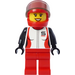 LEGO Conductor con Rojo Casco - Mujer Minifigura