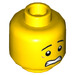 LEGO Dual-Sided Male Kopf mit Scared Gesicht / Lopsided Smile (Einbau-Vollbolzen) (3626 / 32729)