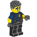 LEGO Duke Detain med Dark Blå Polis Uniform och Sun Glasögon Minifigur