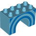 LEGO Duplo Arch Brick 2 x 4 x 2 with Blue Lines (11198 / 12705)