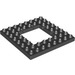 LEGO Duplo Black Plate 8 x 8 with 4 x 4 Hole (51705)