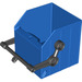 LEGO Duplo Bleu Véhicule Cargo Bed Recycling 4 x 4 x 3 &amp; 1/2 avec Noir Levier (51263 / 51957)