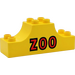 LEGO Duplo Bow 2 x 6 x 2 with &quot;ZOO&quot;