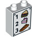 LEGO Duplo Backstein 1 x 2 x 2 mit 1 Sandwich 2 Pie 3 Brot ohne Unterrohr (4066 / 19338)