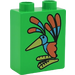 LEGO Duplo Brick 1 x 2 x 2 with Bird without Bottom Tube (4066)