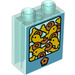 LEGO Duplo Brick 1 x 2 x 2 with fish and biscuits with Bottom Tube (26381 / 36793)