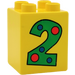 LEGO Duplo Steen 2 x 2 x 2 met &quot;2&quot; (31110)
