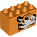 LEGO Duplo Brick 2 x 4 x 2 with Tiger Head (31111 / 43524)
