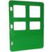 LEGO Duplo Bright Green Door with Different Sized Panes (2205)