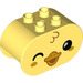 LEGO Duplo Helles Hellgelb Backstein 2 x 4 x 2 mit Gerundet Ends mit Winking Duck Gesicht (6448 / 84808)