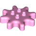 LEGO Duplo Fel roze Tandwiel Wiel Z8 met Tube met o Clutch Power (26832)