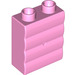 LEGO Duplo Bright Pink Wall 1 x 2 x 2 Plank Pattern (18783)