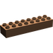 LEGO Duplo Brown Brick 2 x 8 (4199)