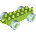 LEGO Duplo Car Chassis 2 x 6 with Wheels (2312 / 14639)