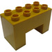 LEGO Duplo Curry Brick 2 x 4 x 2 with 2 x 2 Cutout on Bottom (6394)