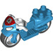 LEGO Duplo Dark Azure Motor Cycle mit Spider-Man Dekoration (78615)
