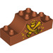 LEGO Duplo Dunkelorange Bow 2 x 6 x 2 mit Schwert, Scroll und Pot of Gold (4197 / 13722)