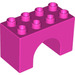 LEGO Duplo Dark Pink Arch Brick 2 x 4 x 2 (11198)