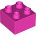 LEGO Duplo Dark Pink Brick 2 x 2 (3437 / 89461)