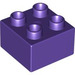 LEGO Duplo Dark Purple Brick 2 x 2 (3437 / 89461)