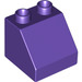 LEGO Duplo Dark Purple Slope 2 x 2 x 1.5 (45°) (6474 / 67199)