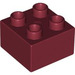 LEGO Duplo Dark Red Brick 2 x 2 (3437 / 89461)