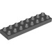 LEGO Duplo Dark Stone Gray Plate 2 x 8 (44524)