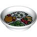 LEGO Duplo Dish met Kip, Rice, Broccoli en Strawberries en Oranje (31333 / 74799)