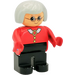 LEGO Duplo Female with Grey Hair