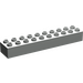 LEGO Duplo Hellgrau Duplo Backstein 2 x 10 (2291)