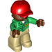 LEGO Duplo Male Zookeeper with Brown Head Duplo Figure