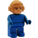 LEGO Duplo Man mit Pilot Hut Duplo Abbildung Feste Augen