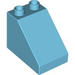 LEGO Duplo Medium azuurblauw Helling 1 x 3 x 2 (63871 / 64153)