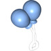 LEGO Duplo Mittelblau Balloons mit Transparent Griff (31432 / 40909)