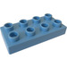 LEGO Duplo Mittelblau Duplo Platte 2 x 4 (4538 / 40666)