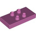 LEGO Duplo Medium Dark Pink Tile 2 x 4 x 0.33 with 4 Center Studs (Thick) (6413)