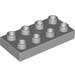 LEGO Duplo Medium Stone Gray Plate 2 x 4 (4538 / 40666)