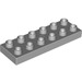 LEGO Duplo Medium Stone Gray Plate 2 x 6 (98233)