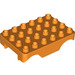 LEGO Duplo Oranje Basis Plaat met Wiel Boog 4 x 6 (24180)